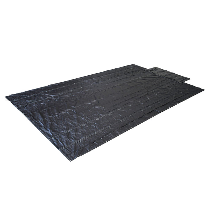 Heavy Duty Lumber Truck Tarps - 20' x 27' (6' Drop) Black 10 oz